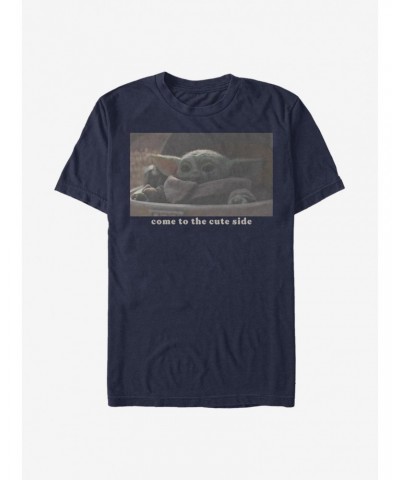 Star Wars The Mandalorian The Child Cute Side T-Shirt $7.89 T-Shirts