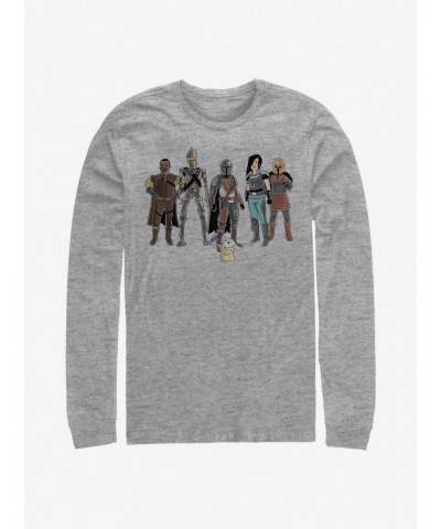 Star Wars The Mandalorian The Child And Friends Long-Sleeve T-Shirt $12.90 T-Shirts