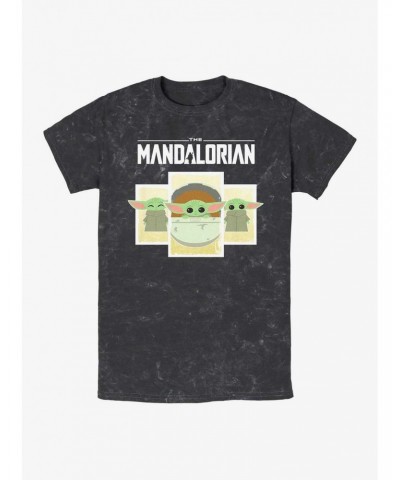 Star Wars The Mandalorian The Child Mineral Wash T-Shirt $7.77 T-Shirts