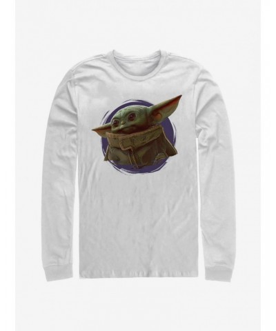Star Wars The Mandalorian The Child Ball Frame Long-Sleeve T-Shirt $8.95 T-Shirts