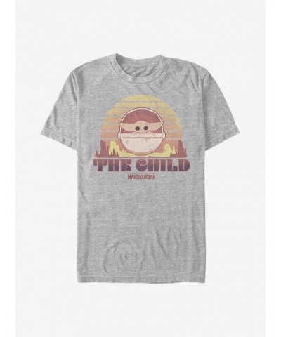 Star Wars The Mandalorian Sunset The Child T-Shirt $10.52 T-Shirts
