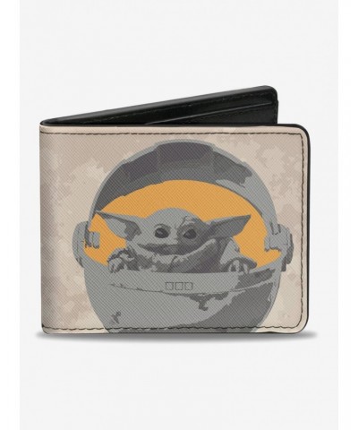 Star Wars The Child Wanted Pod Pose Grunge Bifold Wallet $10.45 Wallets