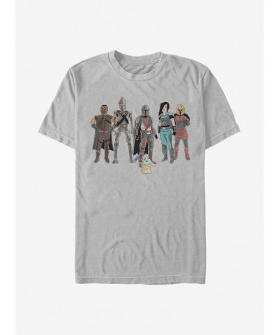Star Wars The Mandalorian The Child And Friends T-Shirt $10.28 T-Shirts