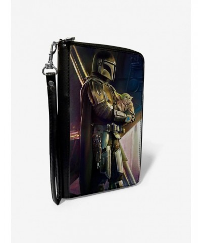 Star Wars The Mandalorian Carrying The Child Zip Around Wallet $16.40 Wallets