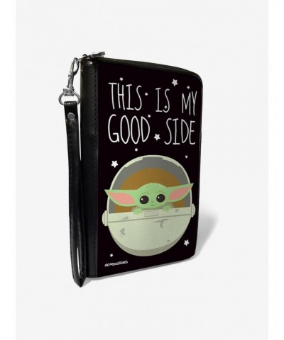 Star Wars The Mandalorian The Child This is My Good Side Zip Around Wallet $15.01 Wallets
