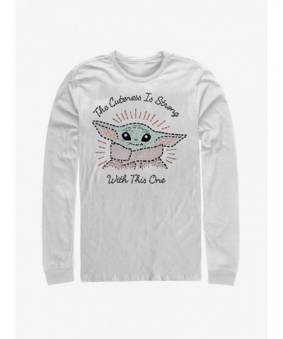 Star Wars The Mandalorian The Child Stitch Long-Sleeve T-Shirt $10.26 T-Shirts