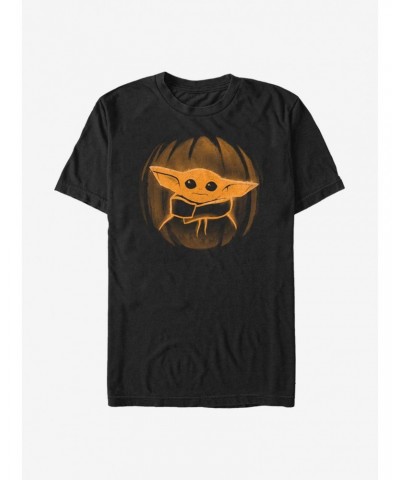 Star Wars The Mandalorian Pumpkin The Child T-Shirt $9.56 T-Shirts