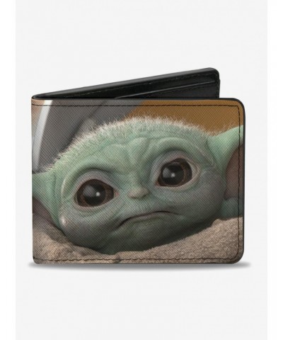 Star Wars The Mandalorian The Child Frown Pose Bifold Wallet $7.37 Wallets