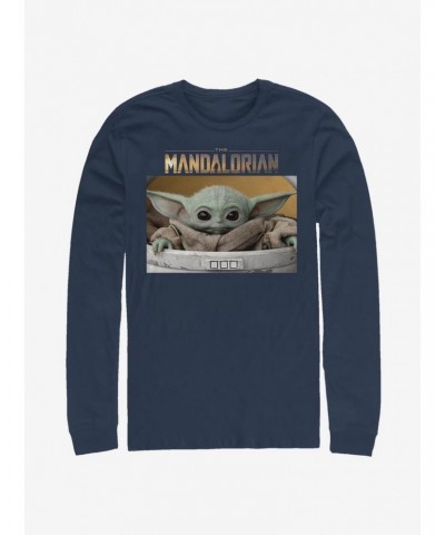 Star Wars The Mandalorian The Child Box Photo Long-Sleeve T-Shirt $10.79 T-Shirts