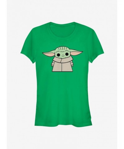 Star Wars The Mandalorian The Child Standing Girls T-Shirt $9.21 T-Shirts