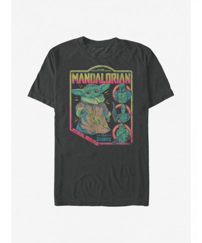 Star Wars The Mandalorian The Child Bounty Poster T-Shirt $8.37 T-Shirts